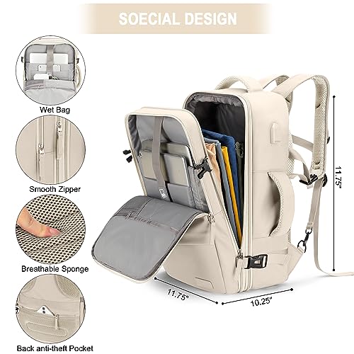 40L Flight Approved Carry On Backpack Suitcase