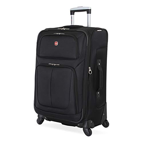 SwissGear Sion Softside Expandable Roller Luggage, Black Medium