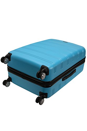 Rockland Spinner Luggage, Turquoise/Aqua, Large 28-Inch