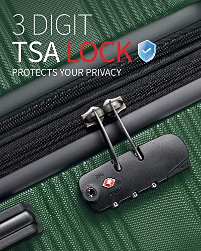Zitahli Expandable Hardside Suitcase, 24in (Dark Green)