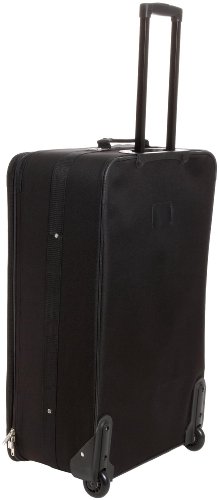 Rockland Expandable Lightweight Softside Luggage Set, Black