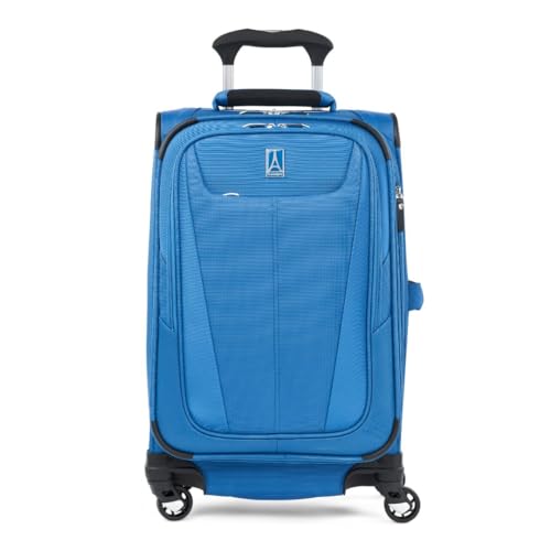 Travelpro 5 Softside Expandable Carry-On Luggage, Azure Blue