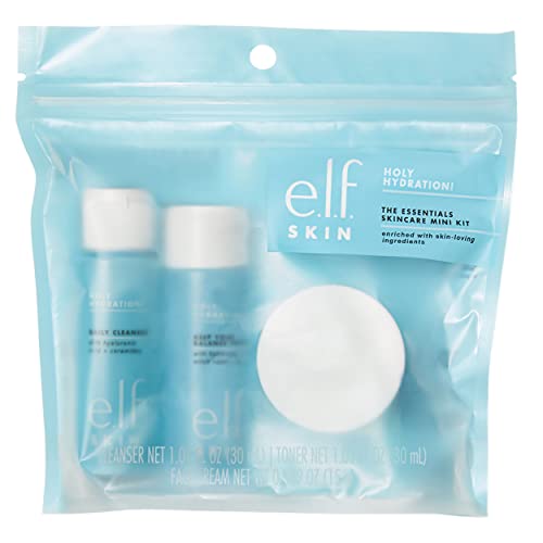 e.l.f. Holy Hydration! Essentials Mini Kit, TSA-Friendly Sizes