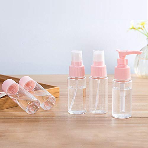 11-Piece Clear PET Travel Bottles Kit for Toiletries