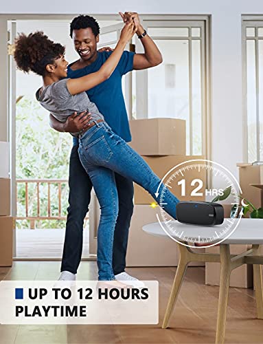 LENRUE Bluetooth Speaker: Loud Stereo Sound, Rich Bass