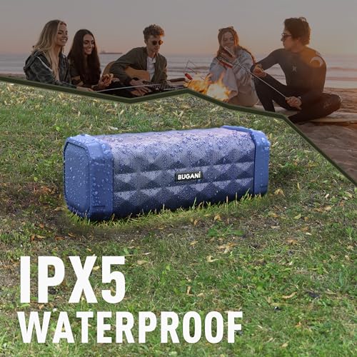 Bluetooth Speaker, Portable Stereo Sound for Travel, Blue