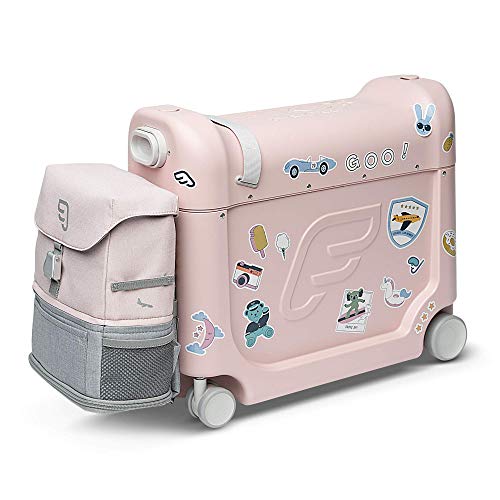 Pink JetKids Travel Bundle: Ride-On Suitcase & In-Flight Bed - Lightweight & Expandable