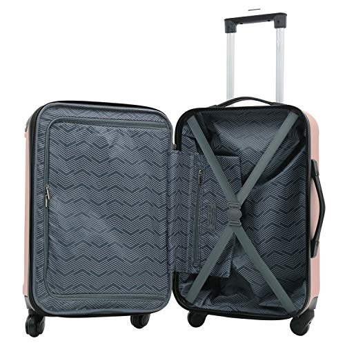 Expandable Midtown Hardside Luggage Set, Rose Gold