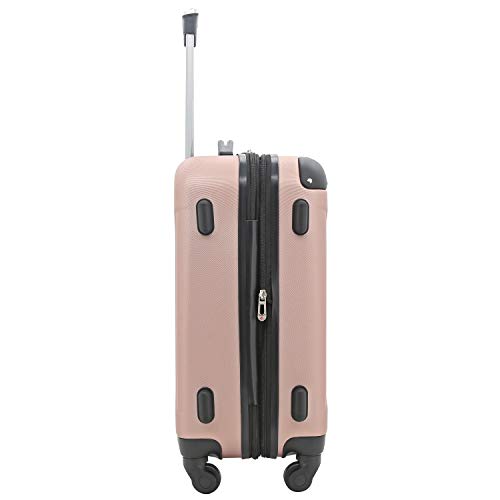 Rose Gold Chicago Expandable Spinner, 20" Carry-On