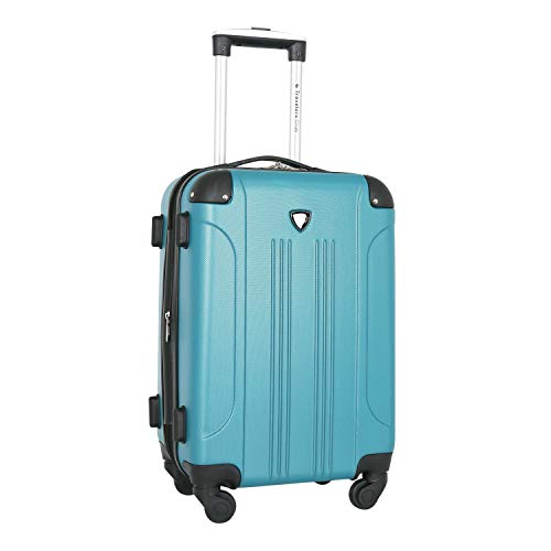 Chicago Hardside Expandable Spinner Luggage, Teal, 20