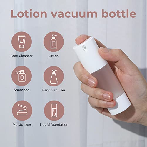 Airless Pump Bottles for Travel - Set of 6