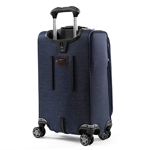 Travelpro Elite Softside Expandable Carry On Luggage, True Navy