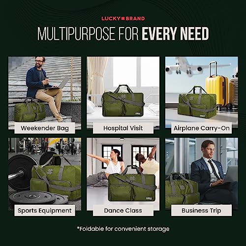 65L Foldable Duffel Bag, Loden Green