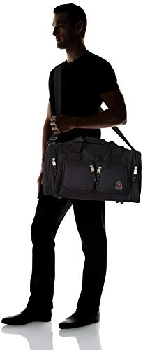 Rockland Duffel Bag, Black, Compact Size