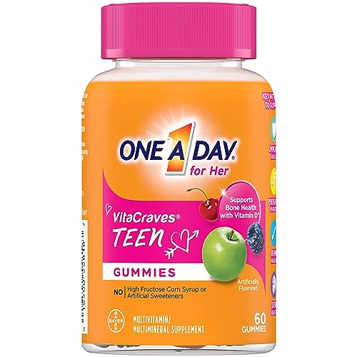 Teen Girl Multivitamin Gummies, Immune Support, Energy Boost, 60ct