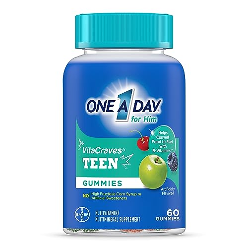 Teen Boy Gummy Multivitamins with Immune Support, 60 Count