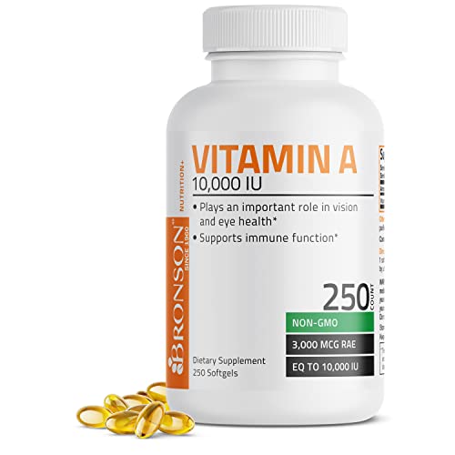 Vitamin A 10,000 IU Supports Vision & Immune System