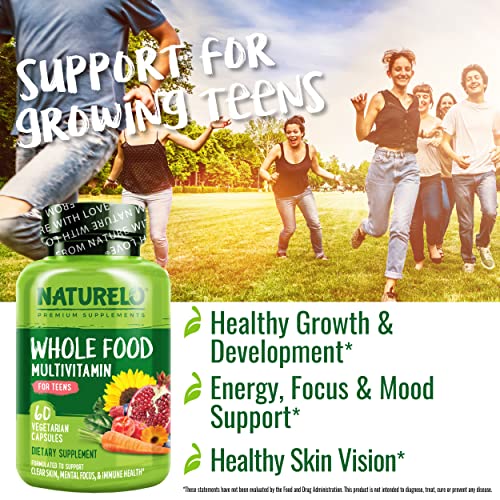 Teen Whole Food Multivitamin - Organic Vegan - 60 Capsules
