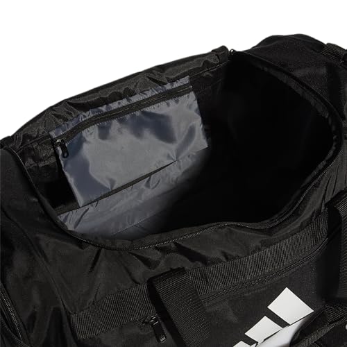 adidas Defender 4 Duffel Bag, Black/White, One Size