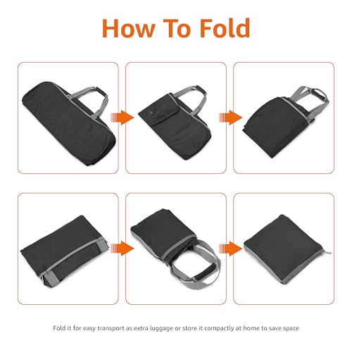 Large Black Travel Duffel Bag