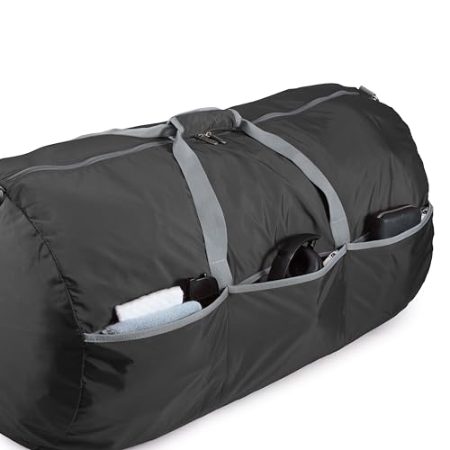 Large Black Travel Duffel Bag