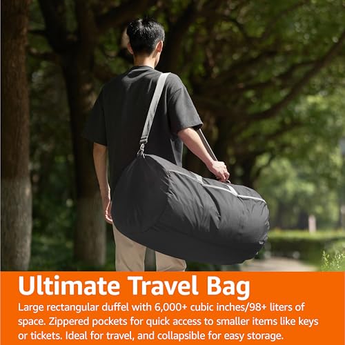 Large Black Travel Duffel Bag