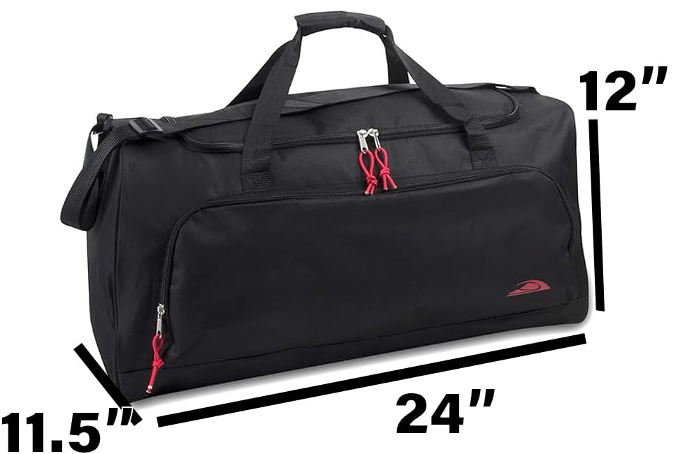 55L 24" Lightweight Duffle Bag for Travel & Sports