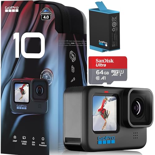 Hero10 Black + 64GB SD Card - Action Camera