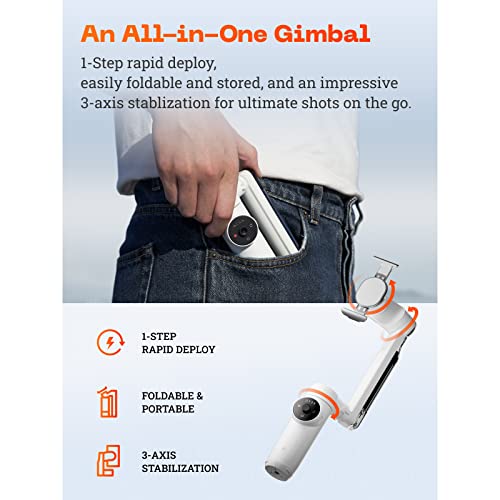 Insta360 Flow Smartphone Gimbal Stabilizer, AI-Powered, 3-Axis