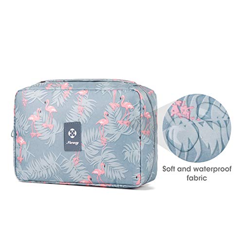 Women's Hanging Toiletry Bag - Flamingo Design