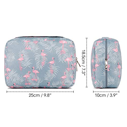 Women's Hanging Toiletry Bag - Flamingo Design