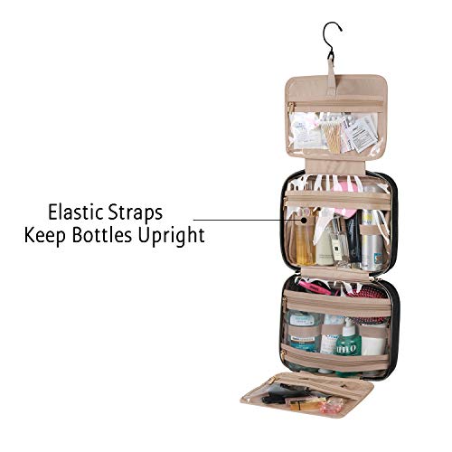 BAGSMART Hanging Toiletry Travel Organizer - Black