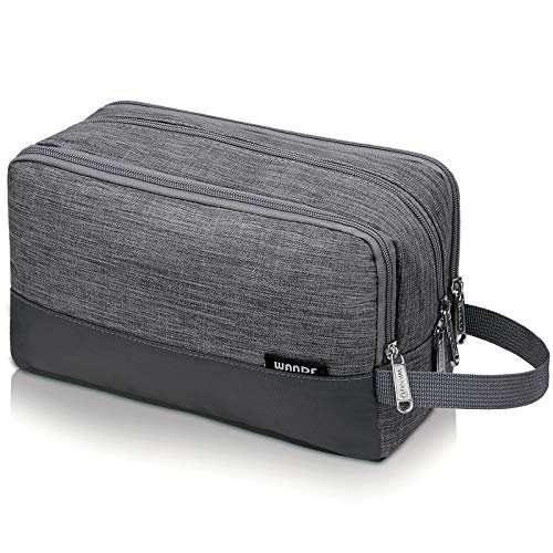 Men's Hanging Dopp Kit Shaving Bag - Denim Grey