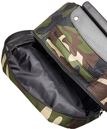 17-Inch Camouflage Rockland Rolling Backpack with Double Handle