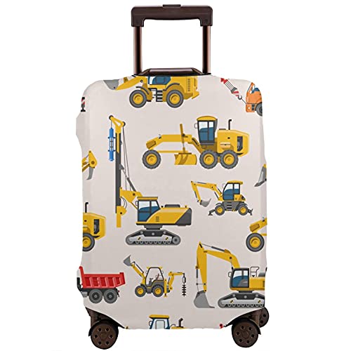 Boy's Toy Truck Suitcase Cover, M - 22-24 inch