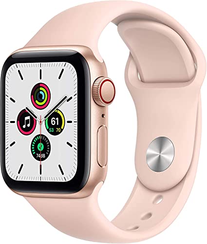 Apple Watch SE - Gold Aluminum Case with Pink Sand Band