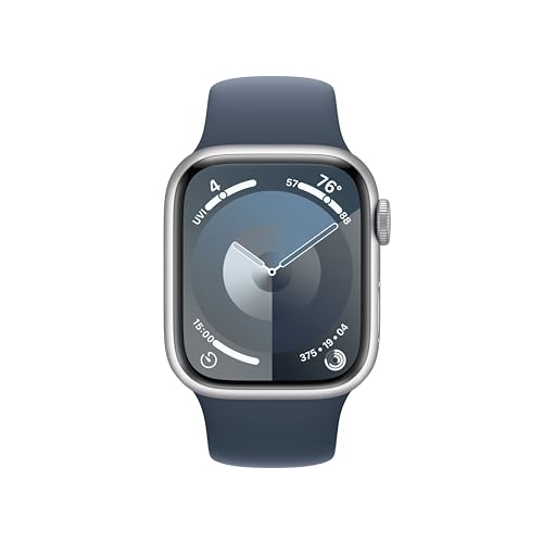 Apple Watch Series 9, GPS, 41mm, Silver Aluminum