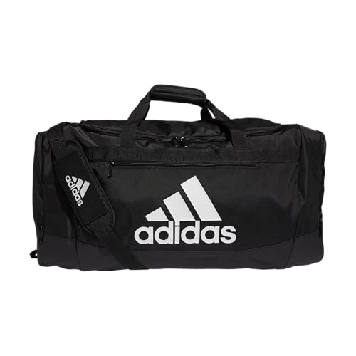 adidas Defender 4 Large Duffel Bag, Black/White