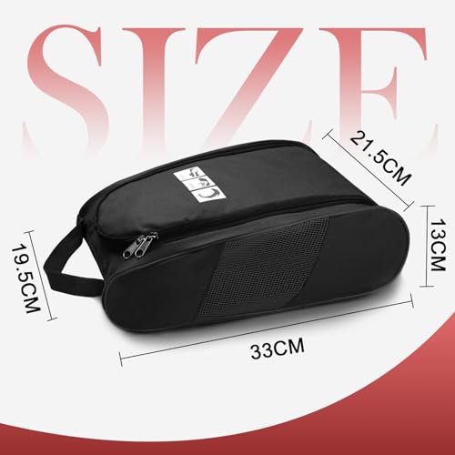 Ailaka Travel Shoe Bag, Large Portable Zipper Shoe Bags