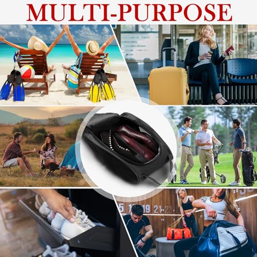 Ailaka Travel Shoe Bag, Large Portable Zipper Shoe Bags