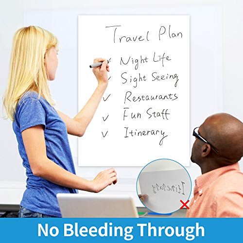 Large Flip Chart Pad: Self-Stick Easel Paper, 30 Sheets