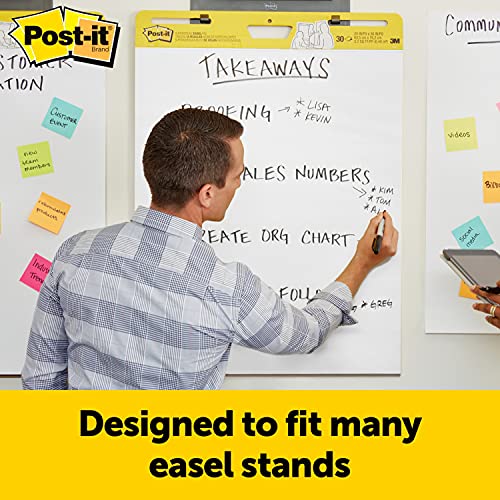 Large White Easel Pad with Super Sticking Power