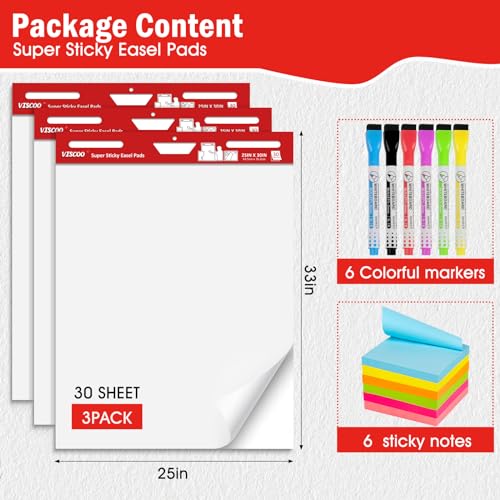 Large Sticky Easel Pad for Lean Six Sigma Training