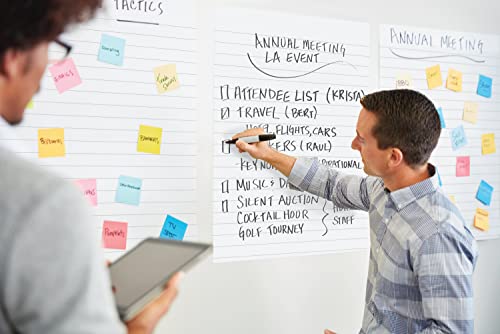 Large White Lined Flip Chart Paper for Lean Six Sigma Training