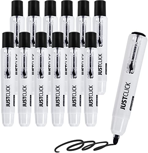 12-count retractable dry erase markers, bullet tip