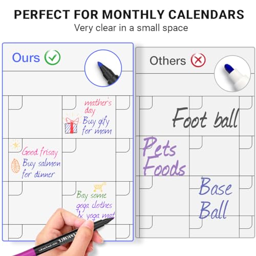 12-Color Magnetic Dry Erase Markers - Fine Point