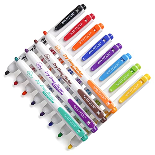 Refillable Retractable Markers: Fine Tip Assorted Colors