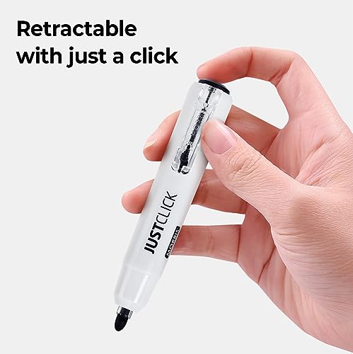 12-count retractable dry erase markers, bullet tip