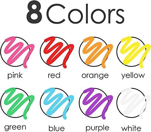 Fine Tip Chalk Markers: 8 Pack, Various Surfaces
