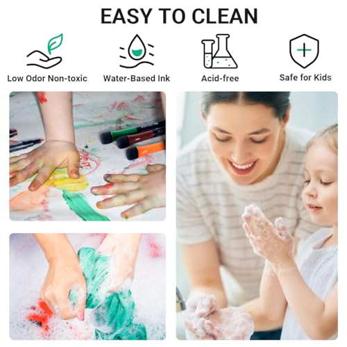 12-Color Magnetic Dry Erase Markers - Fine Point